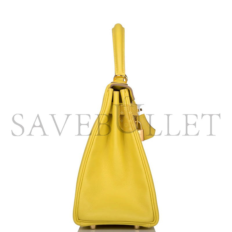 H**me5 kelly 28 lime evercolor gold hardware (28*22*10cm)
